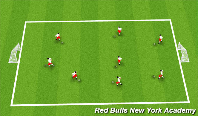 Football/Soccer Session Plan Drill (Colour): Warm - Up:  Can you do this?