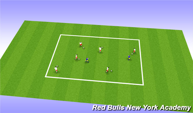 Football/Soccer Session Plan Drill (Colour): Marble Kings
