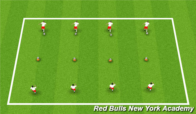 Football/Soccer Session Plan Drill (Colour): Activity 1: Hit the Target