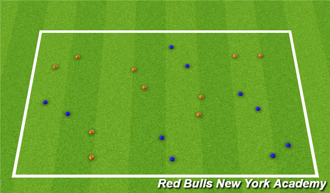 Football/Soccer Session Plan Drill (Colour): Activity 2: Pass through Gates