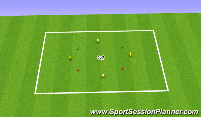 Football/Soccer Session Plan Drill (Colour): Skill Development