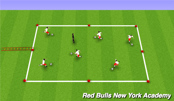 Football/Soccer Session Plan Drill (Colour): Treasure Tag