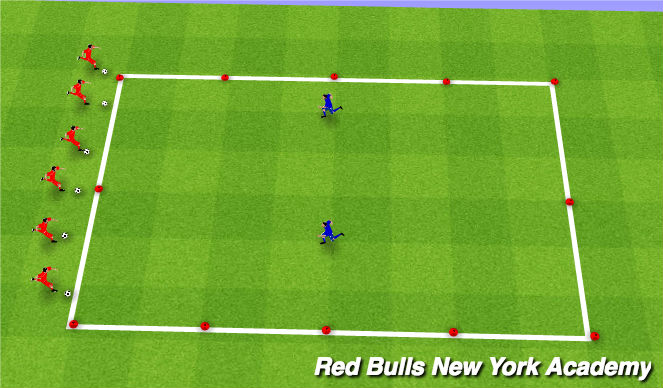 Football/Soccer Session Plan Drill (Colour): Race to the finish