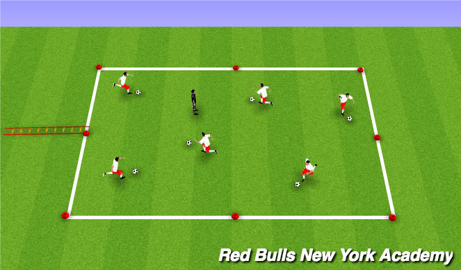 Football/Soccer Session Plan Drill (Colour): Tail Tag