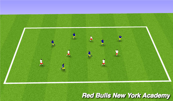 Football/Soccer Session Plan Drill (Colour): Tiger Tail