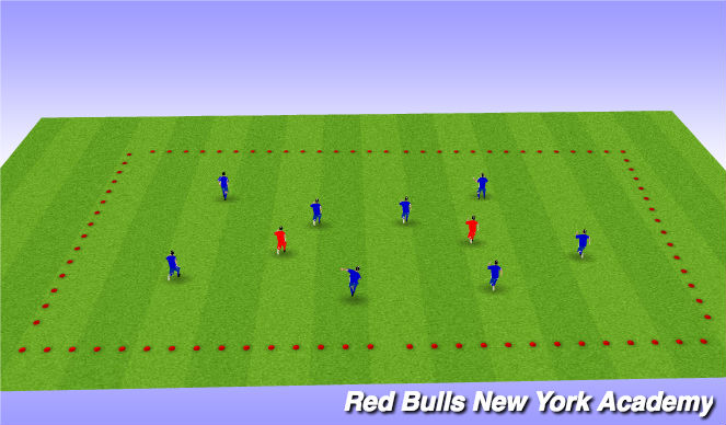 Football/Soccer Session Plan Drill (Colour): Tails