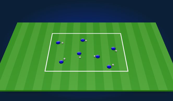 Football/Soccer Session Plan Drill (Colour): Warm-Up