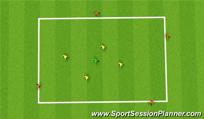 Football/Soccer Session Plan Drill (Colour): transition