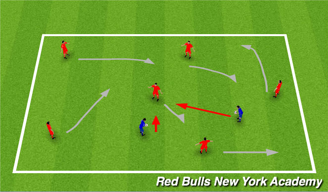 Football/Soccer Session Plan Drill (Colour): Marble King