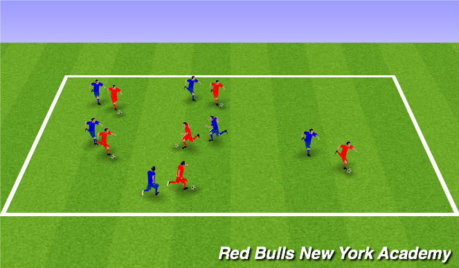Football/Soccer Session Plan Drill (Colour): Shadows