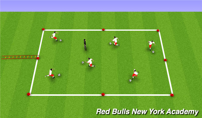 Football/Soccer Session Plan Drill (Colour): Tail Tag