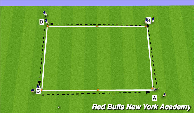 Football/Soccer Session Plan Drill (Colour): Warm-Up