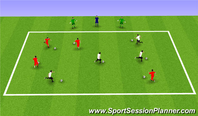 Football/Soccer Session Plan Drill (Colour): Mud Monsters