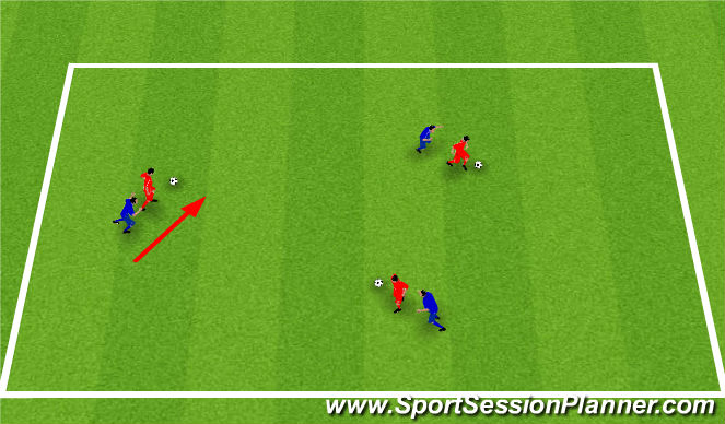 Football/Soccer Session Plan Drill (Colour): Warm Up