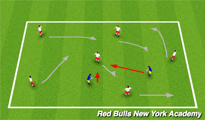 Football/Soccer Session Plan Drill (Colour): Marble King