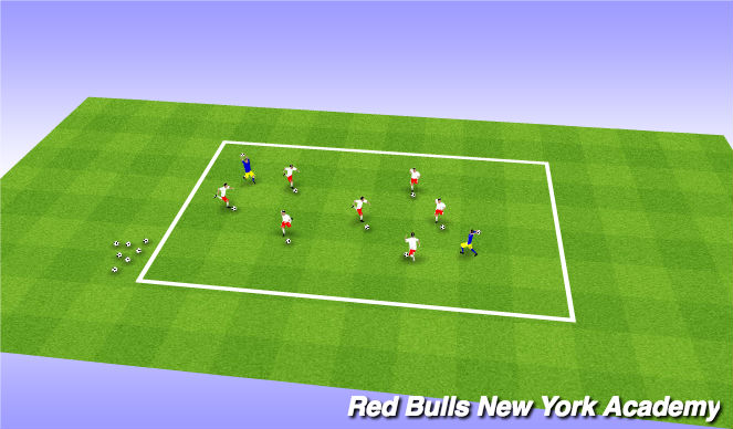 Football/Soccer Session Plan Drill (Colour): Ghostbusters