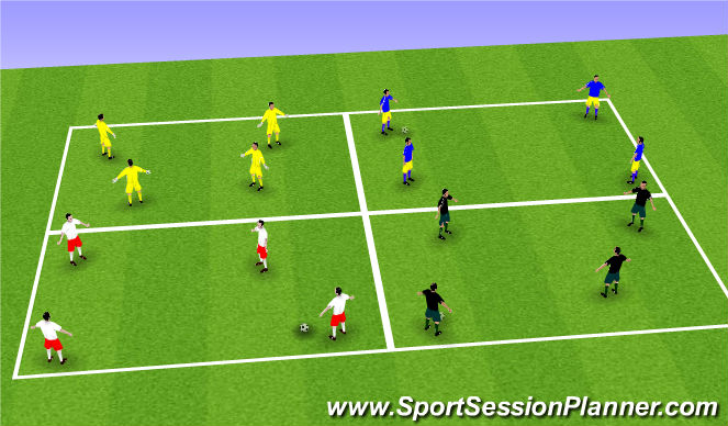 Football/Soccer Session Plan Drill (Colour): Main Theme