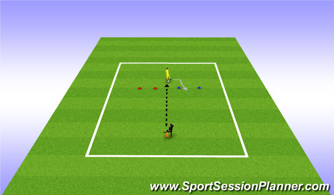 Football/Soccer Session Plan Drill (Colour): 4. Receiving