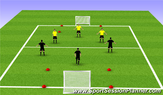 Football/Soccer Session Plan Drill (Colour): Screen 3