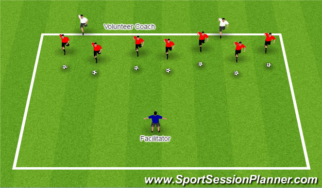 Football/Soccer Session Plan Drill (Colour): Lights