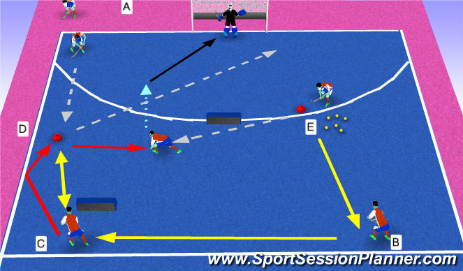 Hockey Session Plan Drill (Colour): скрутка