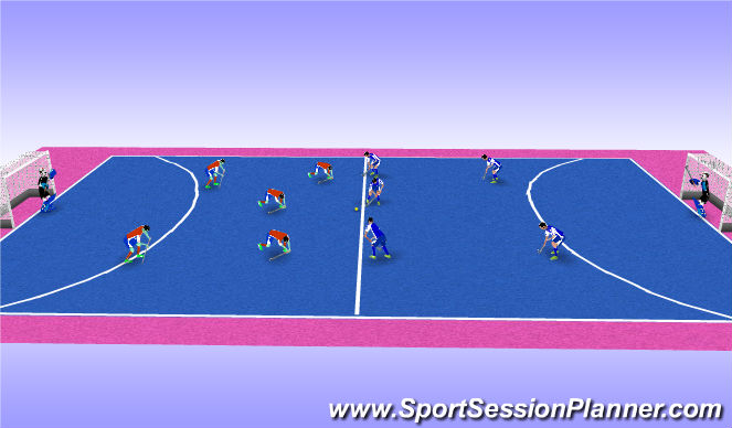 Hockey Session Plan Drill (Colour): двухсторнка
