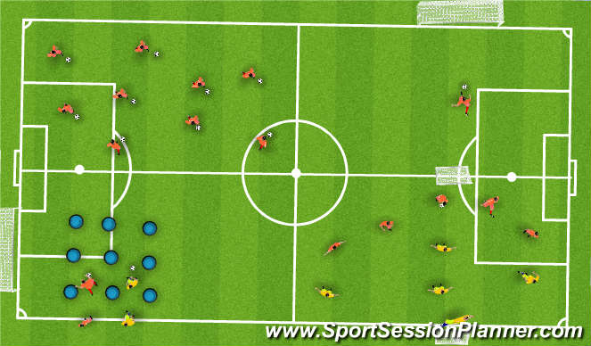 Football/Soccer Session Plan Drill (Colour): Screen 1