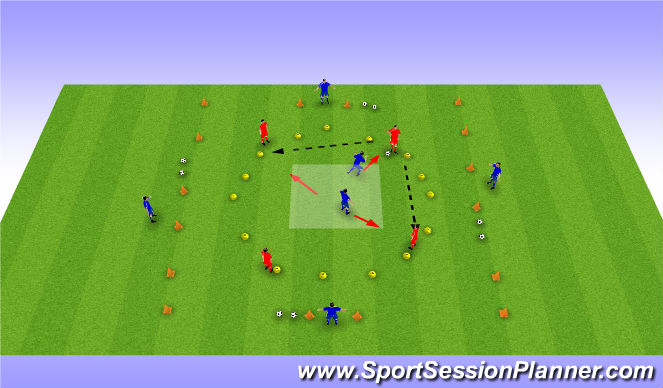 Football/Soccer Session Plan Drill (Colour): Actividad 1
