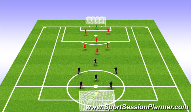 Football/Soccer Session Plan Drill (Colour): Training Game