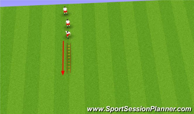 Football/Soccer Session Plan Drill (Colour): Warm Up