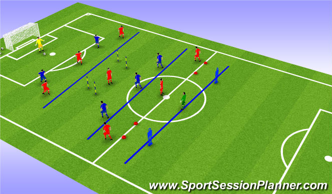 Football/Soccer Session Plan Drill (Colour): Screen 1