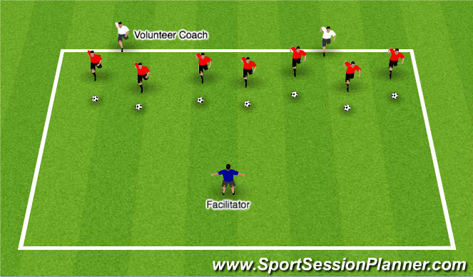 Football/Soccer Session Plan Drill (Colour): Lights