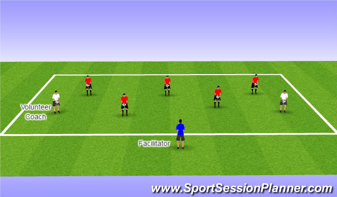 Football/Soccer Session Plan Drill (Colour): Simon Says
