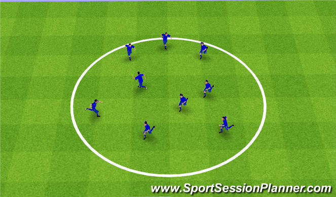 Football/Soccer Session Plan Drill (Colour): Cool down - RHR