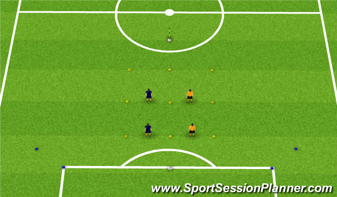 Football/Soccer Session Plan Drill (Colour): Plyometrics