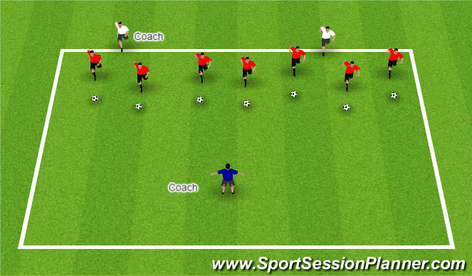 Football/Soccer Session Plan Drill (Colour): Lights