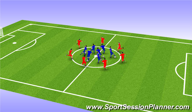 Football/Soccer Session Plan Drill (Colour): Screen 1