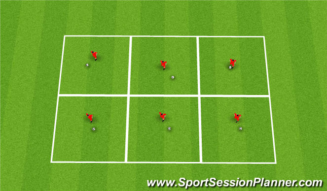 Football/Soccer Session Plan Drill (Colour): Technical: