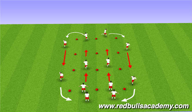 Football/Soccer Session Plan Drill (Colour): SAQ