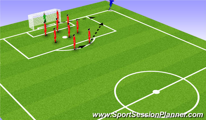 Football/Soccer Session Plan Drill (Colour): Screen 1