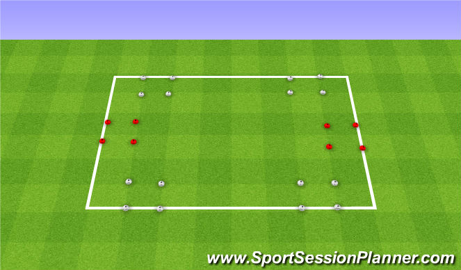 Football/Soccer Session Plan Drill (Colour): Condition Game