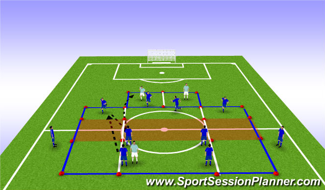 Football/Soccer Session Plan Drill (Colour): Screen 3