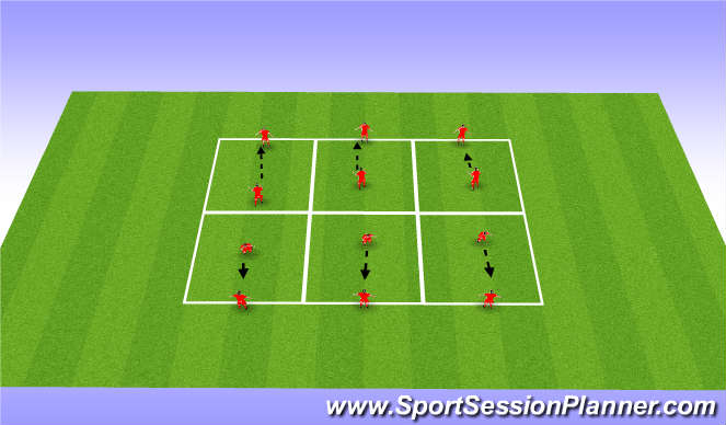 Football/Soccer Session Plan Drill (Colour): Heading technique