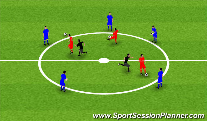Football/Soccer Session Plan Drill (Colour): Skill.