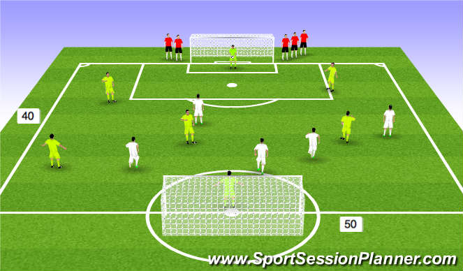 Football/Soccer Session Plan Drill (Colour): Expanded Sm Sided Game
