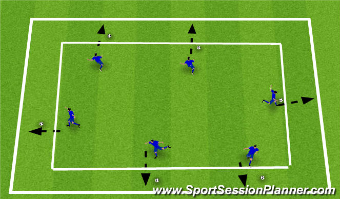 Football/Soccer Session Plan Drill (Colour): Screen 1