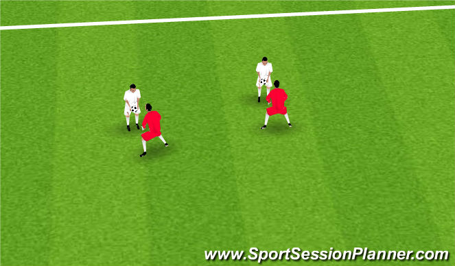 Football/Soccer Session Plan Drill (Colour): Fun Invasion Game