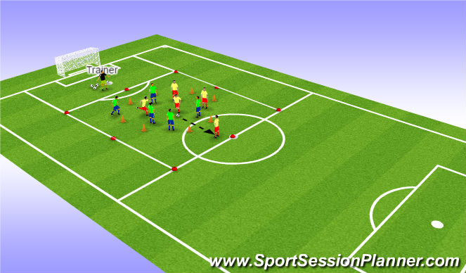 Football/Soccer Session Plan Drill (Colour): Screen 1