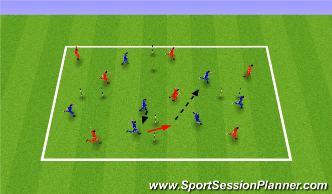 Football/Soccer Session Plan Drill (Colour): Game Related