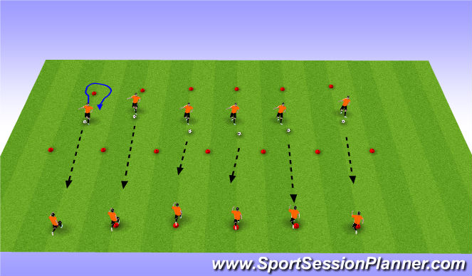 Football/Soccer Session Plan Drill (Colour): Screen 1